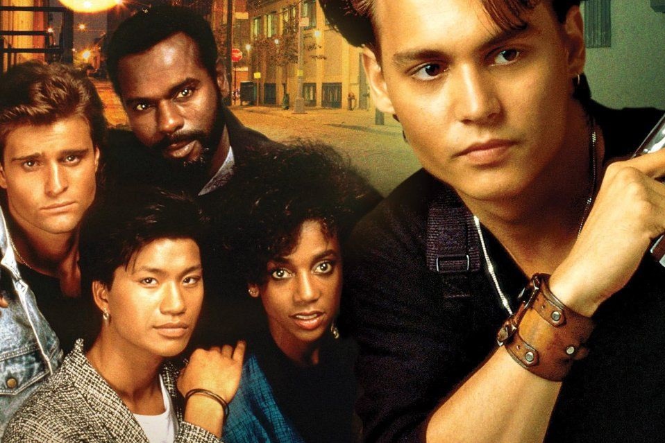 Johnny Depp and the cast of 21 Jump Street