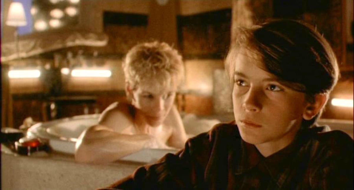 Luke Edwards with Jamie Lee Curtis in Mother's Boys