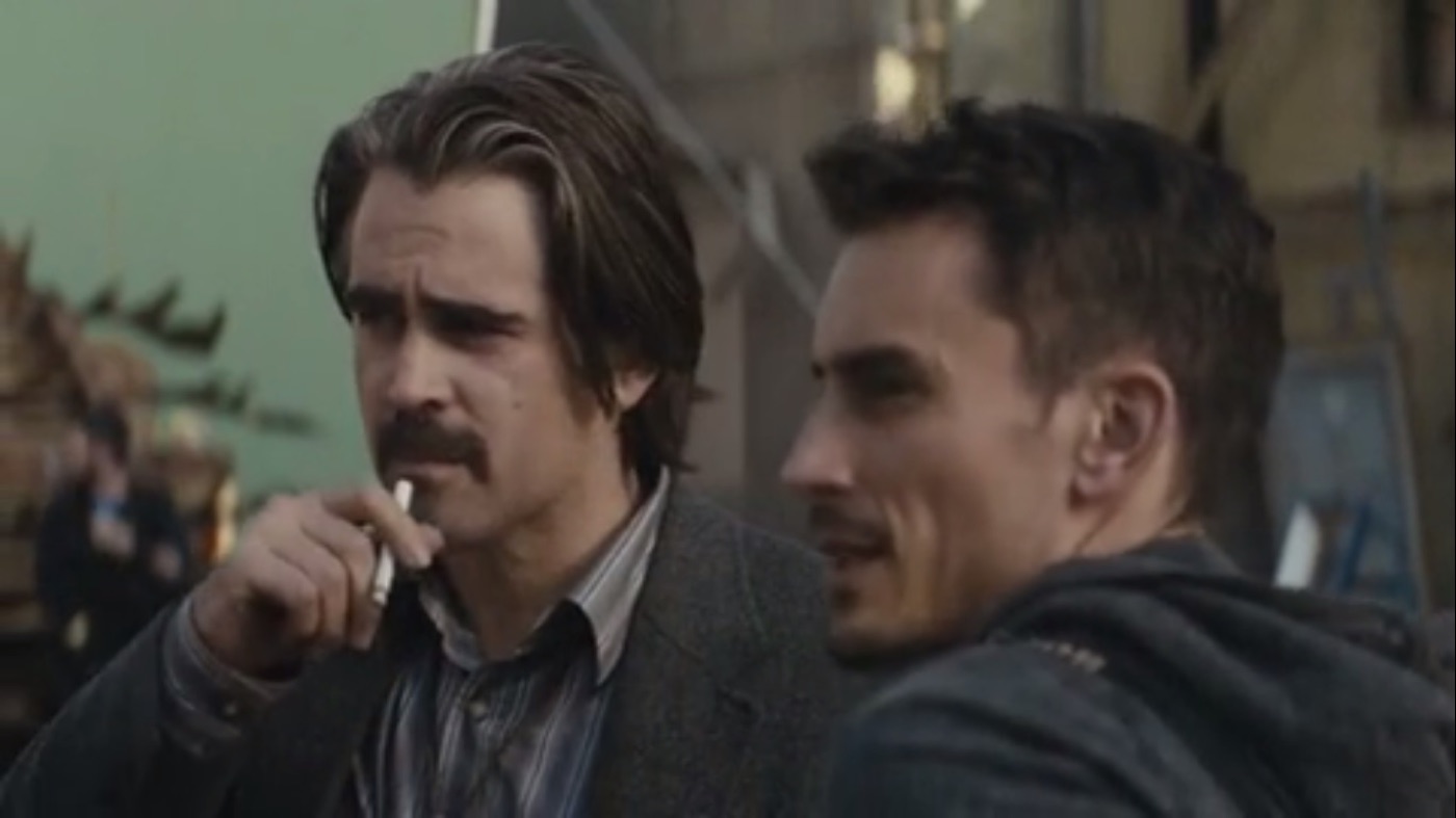 Luke Edwards with Colin Farrell in True Detective