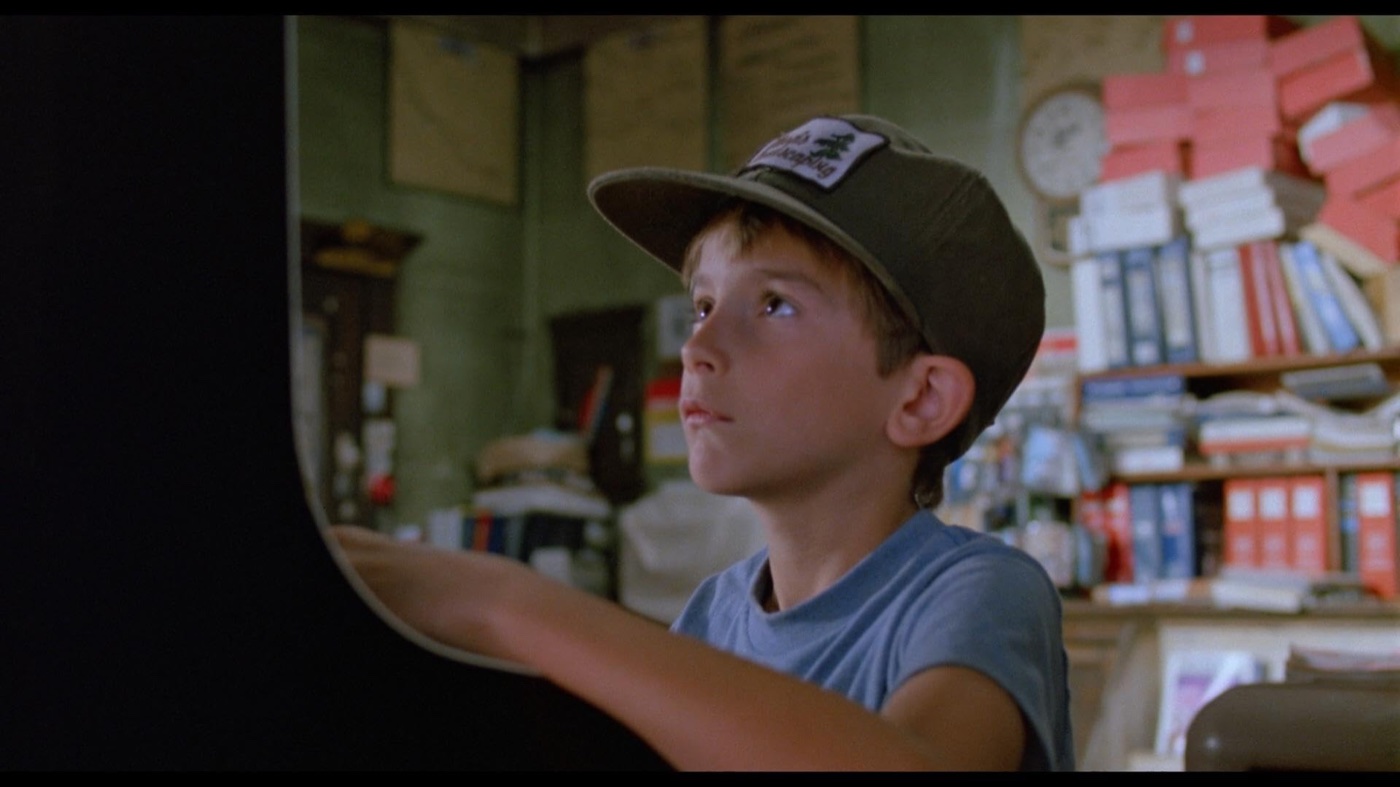 Luke Edwards in a green cap in The Wizard